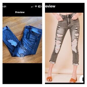 🆕RISEN JEANS~”Kim and Chloe girlfriend jeans🆕